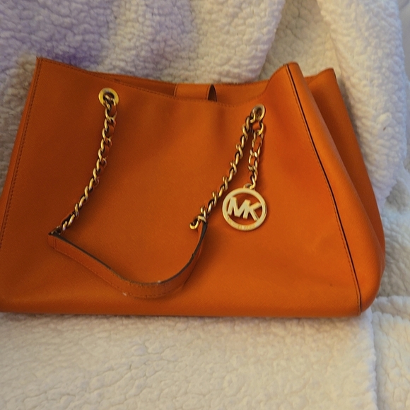 Michael Kors Orange Tote Bag - Picture 1 of 10